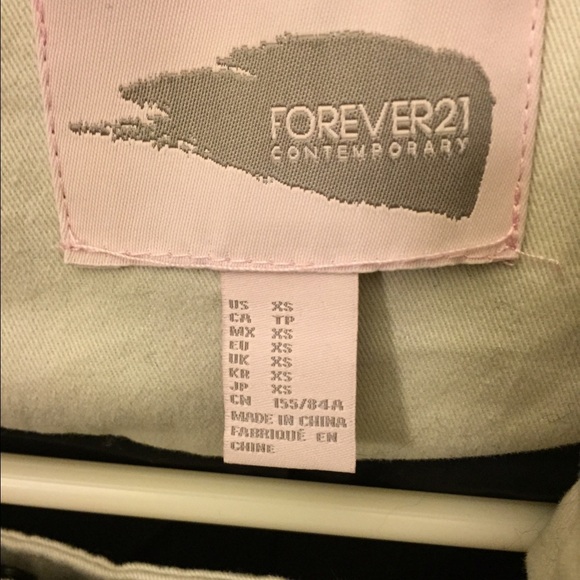 Vintage Forever 21 Tan Tribal Geometric Print Anorak ZIP Up Jacket XSmall EUC - Picture 4 of 4